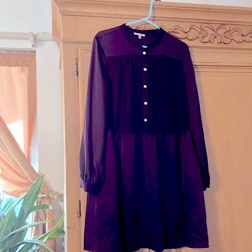 Beautiful blouse dress in eggplant 🍆